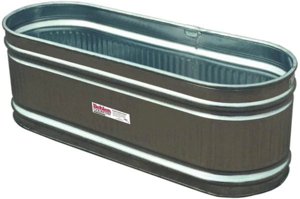 169-Gallon Galvanized Round-End Tank D1