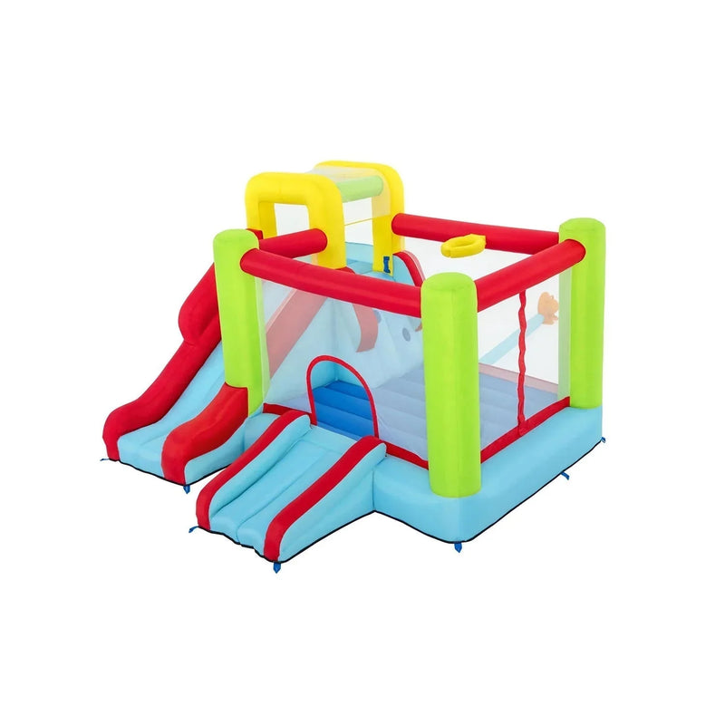 10' Inflatable Bounce House Park with Basketball and Slide. 126 W5