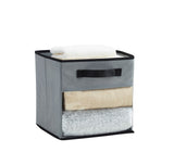 Decomomo Collapsible Transparent Front Cube, 11-in, 6-pk, Grey