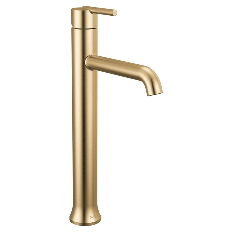 Delta 1-Handle Vessel Lavatory Faucet, Champagne Bronze T8