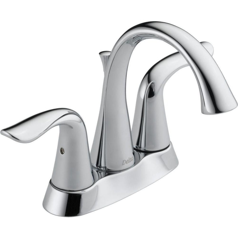 Delta Faucet Lahara Double Handle 4-in Centerset Bathroom Sink Faucet with Pop-up Drain, Assorted Finishes X3