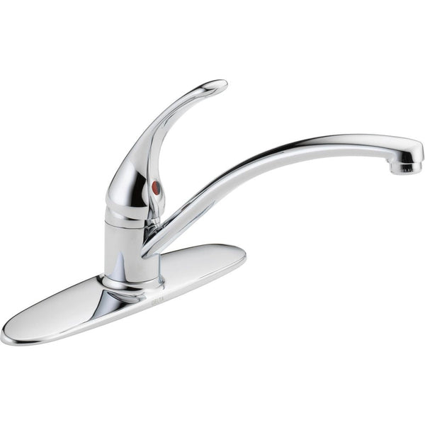 Delta Faucet Principals Single Handle Kitchen Faucet, Chrome H1