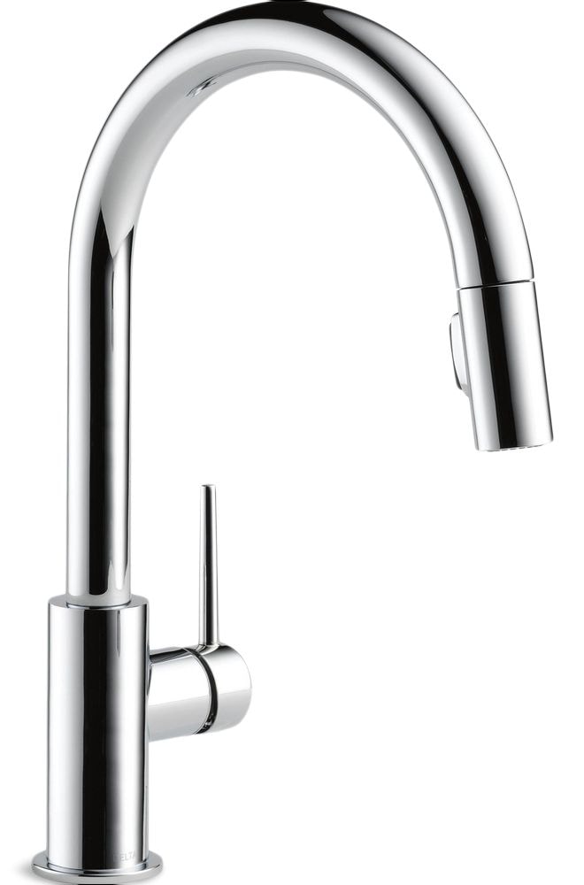 Delta Faucet Trinsic Single Handle High Arc Pull Down Sprayer Kitchen Faucet, Assorted Finishes U3