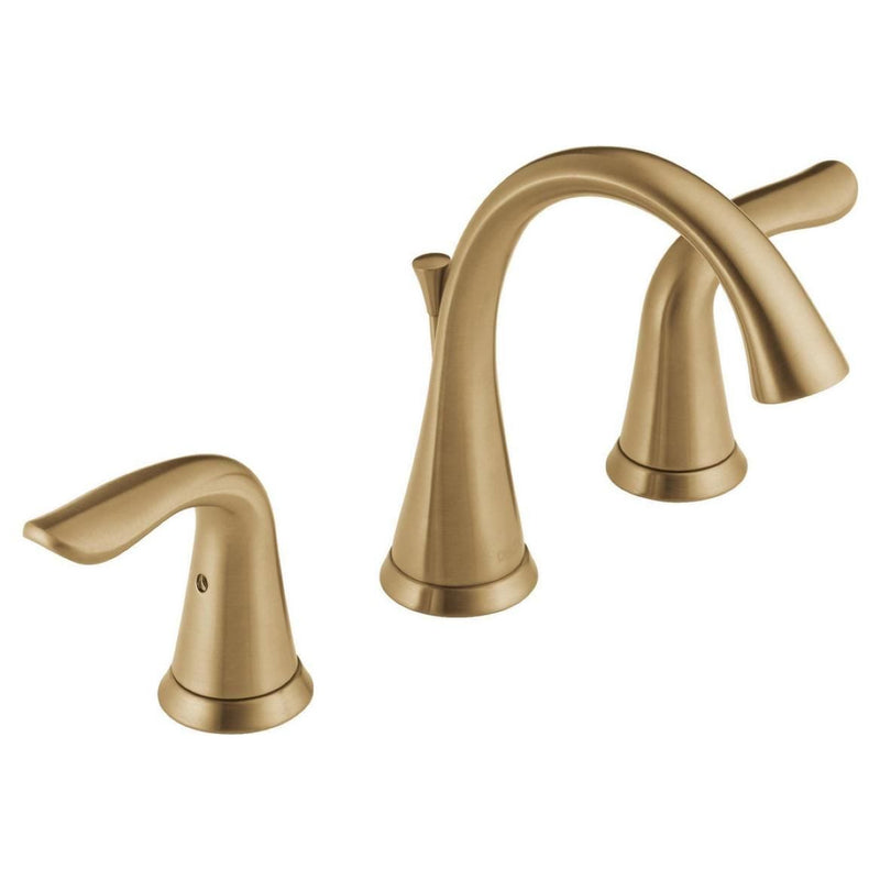 Delta Lahara 2-Handle Widespread Faucet, Champagne Bronze L0