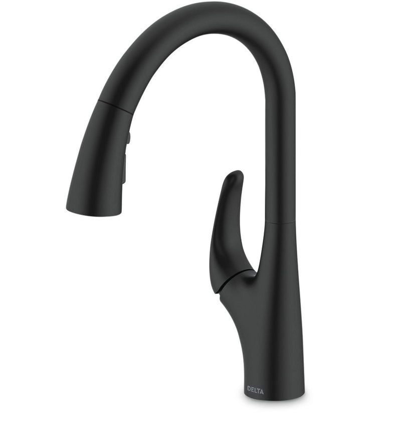 Delta Seabourne Pull-Down Kitchen Faucet, Matte Black O3