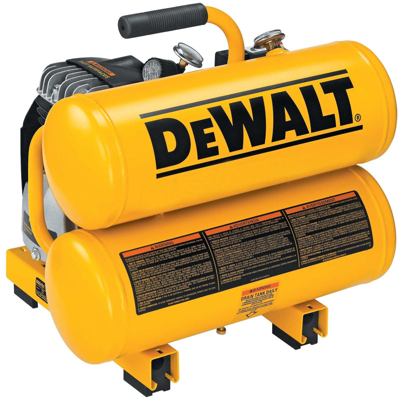DEWALT 4-Gallon Twin Stack Air Compressor, 125 PSI M3