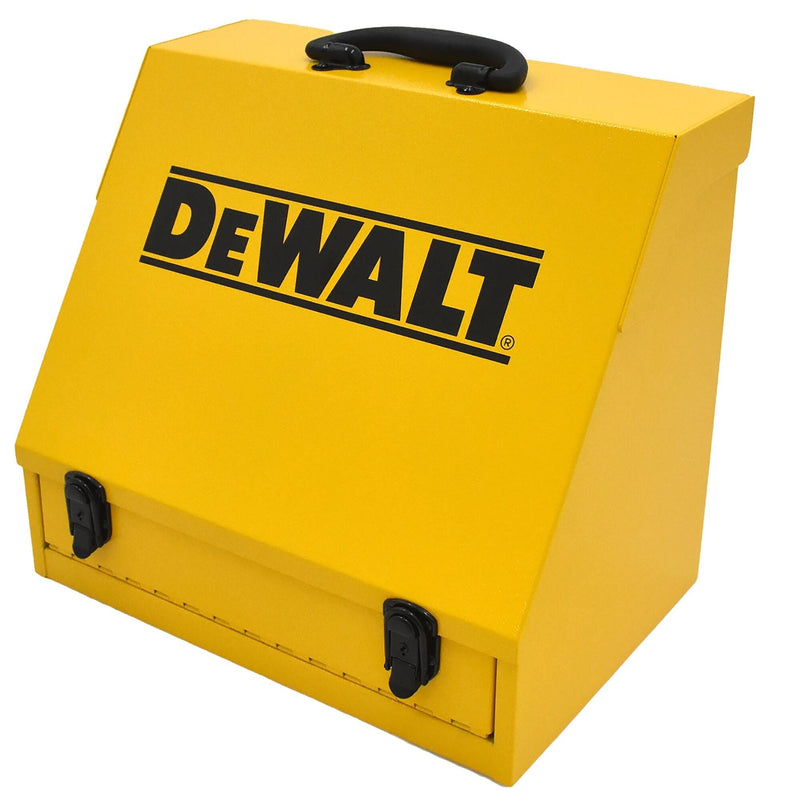 DEWALT Handheld Steel Shop Tool Box with Lid & Handle, Yellow, 15-in X5