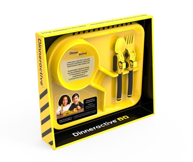 Dinneractive Danawares Construction Theme Plastic Meal Tray Set, 3-pc S5