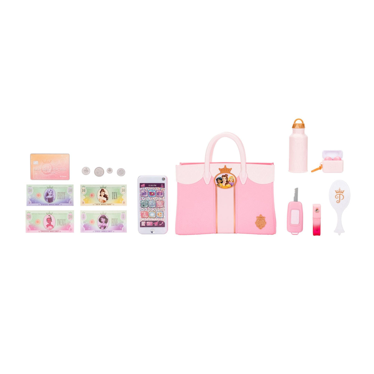 Disney Princess Kids' Style Collection Everyday Essentials Deluxe Tote & Essentials Set for Ages 3+