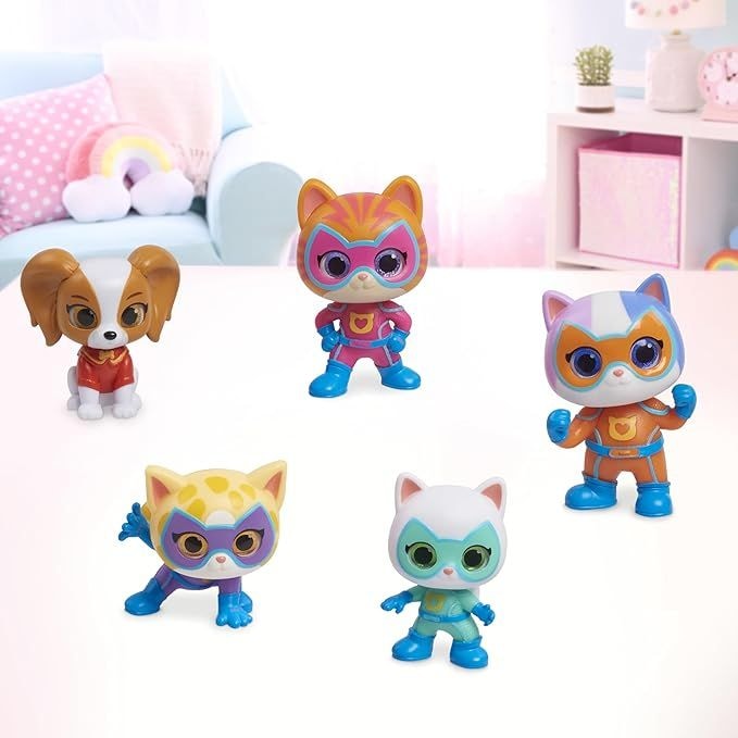Disney SuperKitties Collectible Hero Squad Figure Set, 5-pc