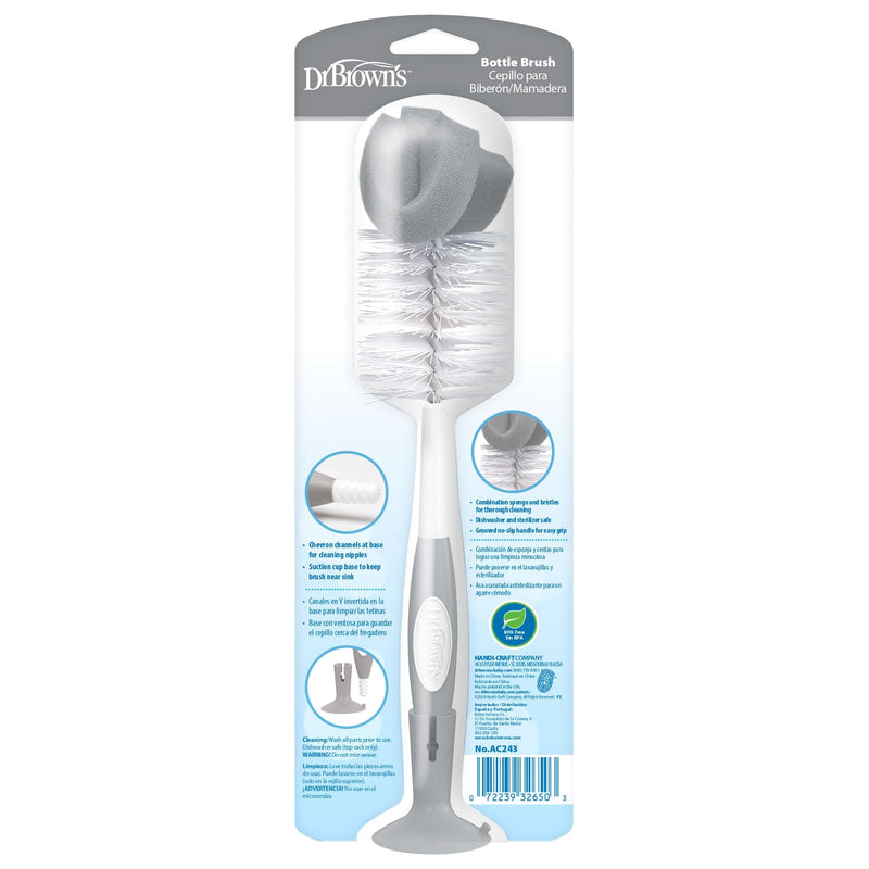 Dr. Brown's Soft Touch Bottle Brush, Grey H0