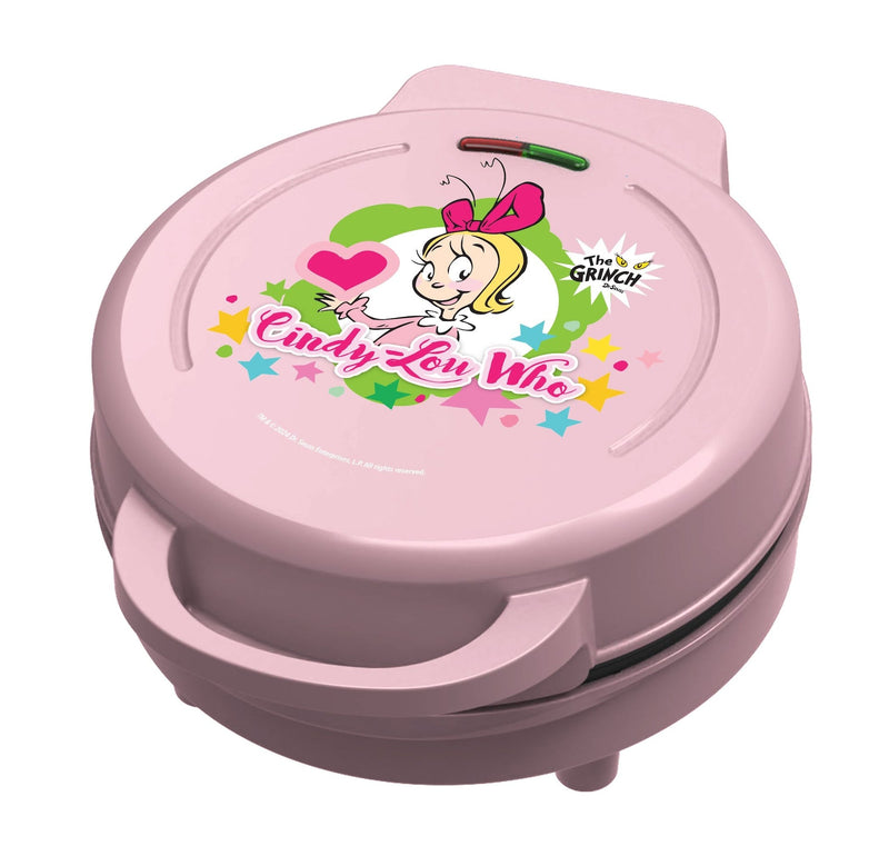 Dr. Seuss Cindy Lou Who Heart Shaped Waffle Pop Maker, Pink N4