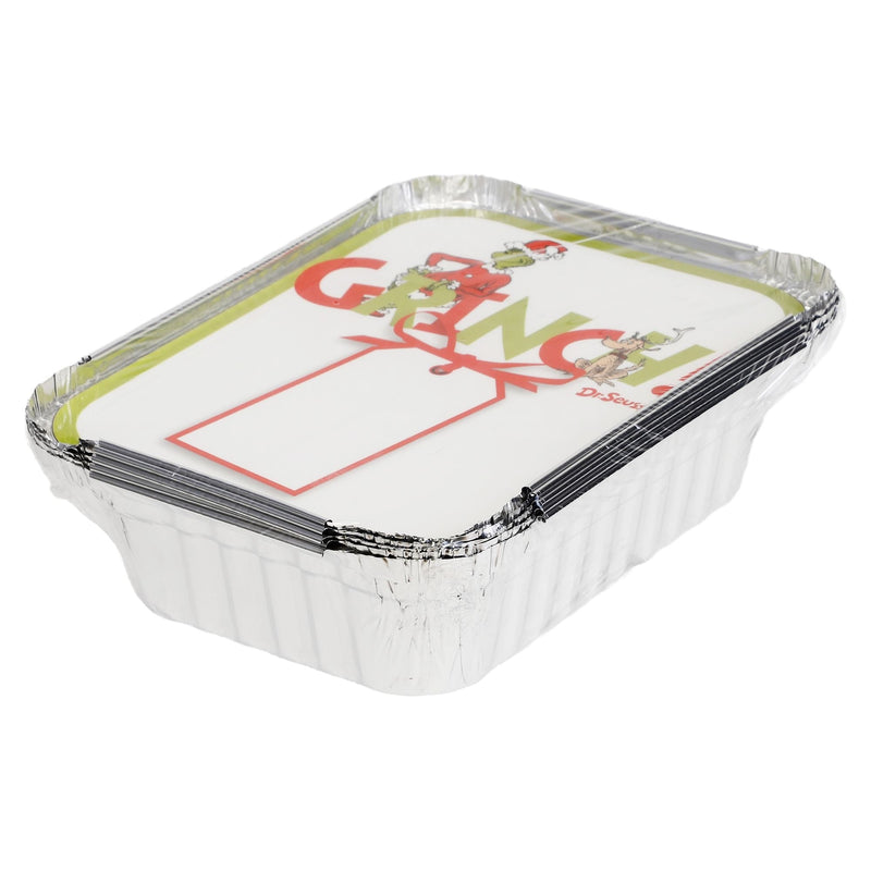 Dr. Seuss Grinch Aluminum Containers with Lids, 5-pk Z3