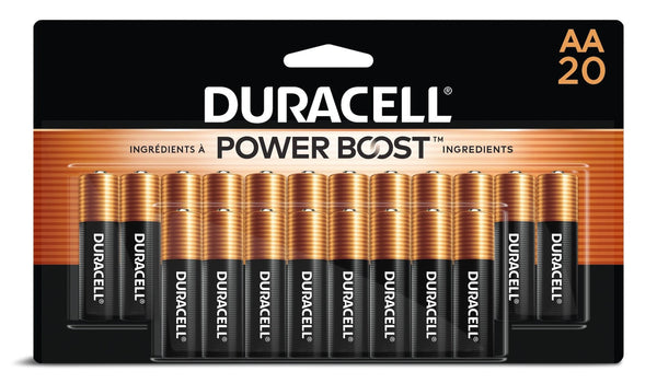Duracell Coppertop AA Batteries, Alkaline, 20-pk C5