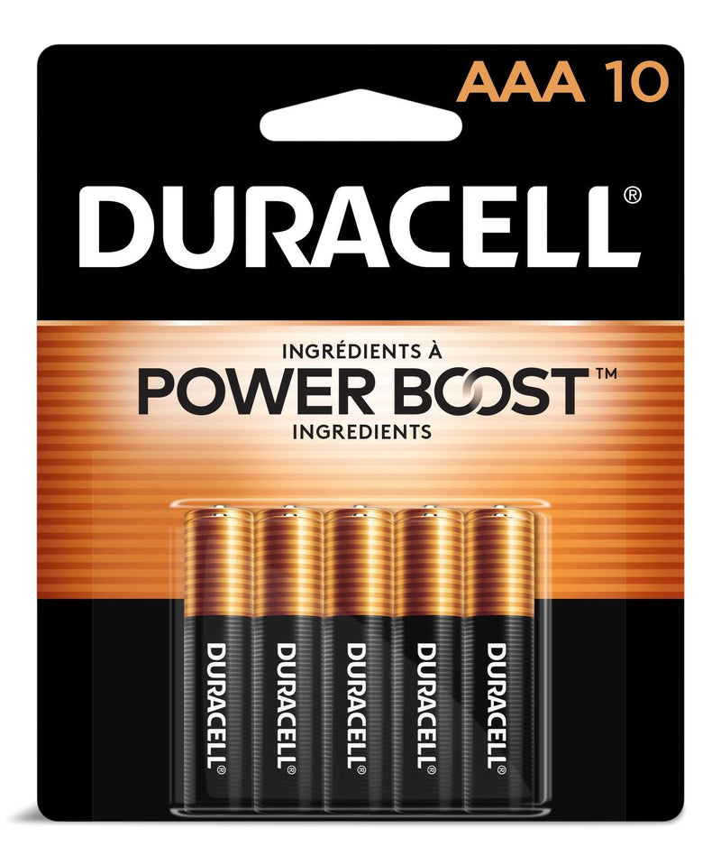 Duracell Coppertop AAA Alkaline Batteries, All Purpose, 10-pk L9