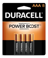 Duracell Coppertop AAA Alkaline Batteries, All Purpose, 8-pk
