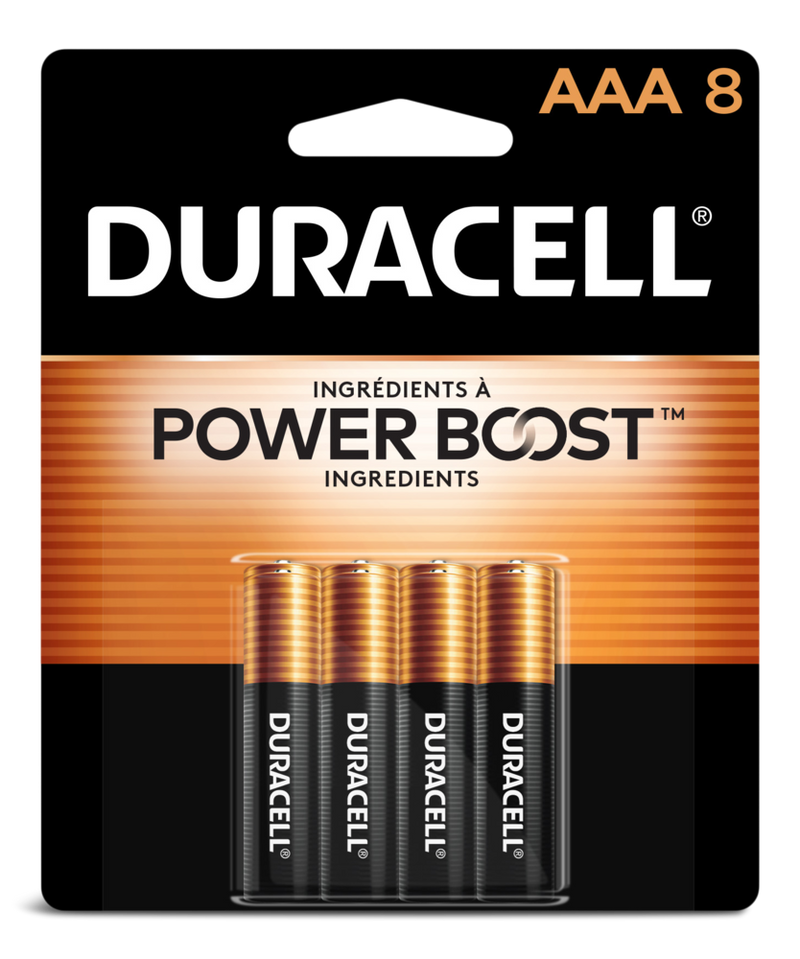 Duracell Coppertop AAA Alkaline Batteries, All Purpose, 8-pk S3