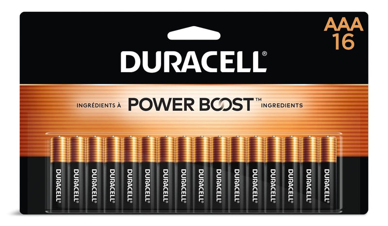 Duracell Coppertop AAA Batteries, Alkaline,16-pk L0