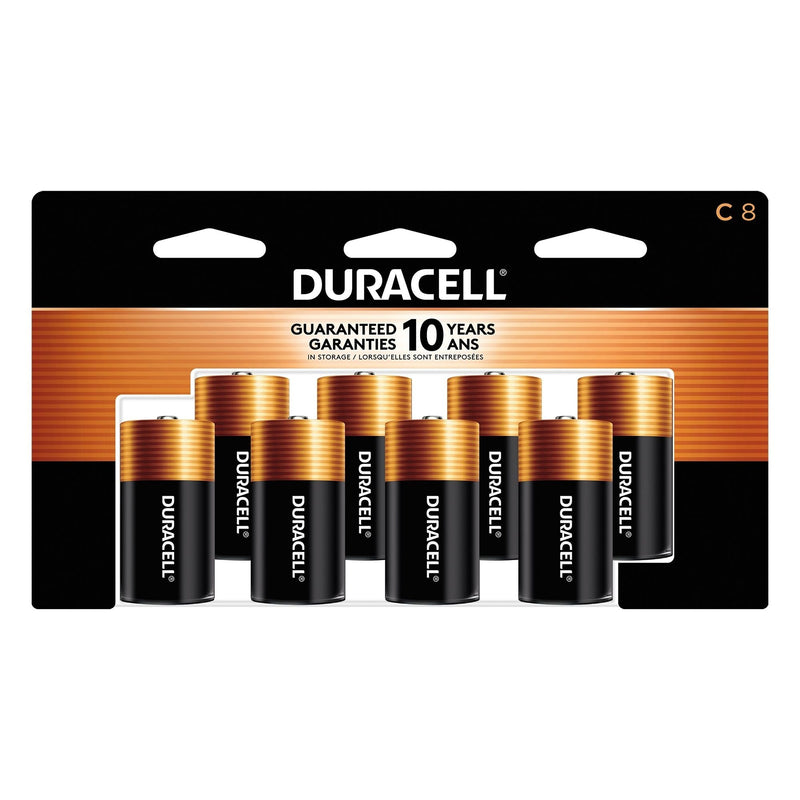 Duracell Coppertop C Alkaline Batteries, All Purpose, 8-pk H1