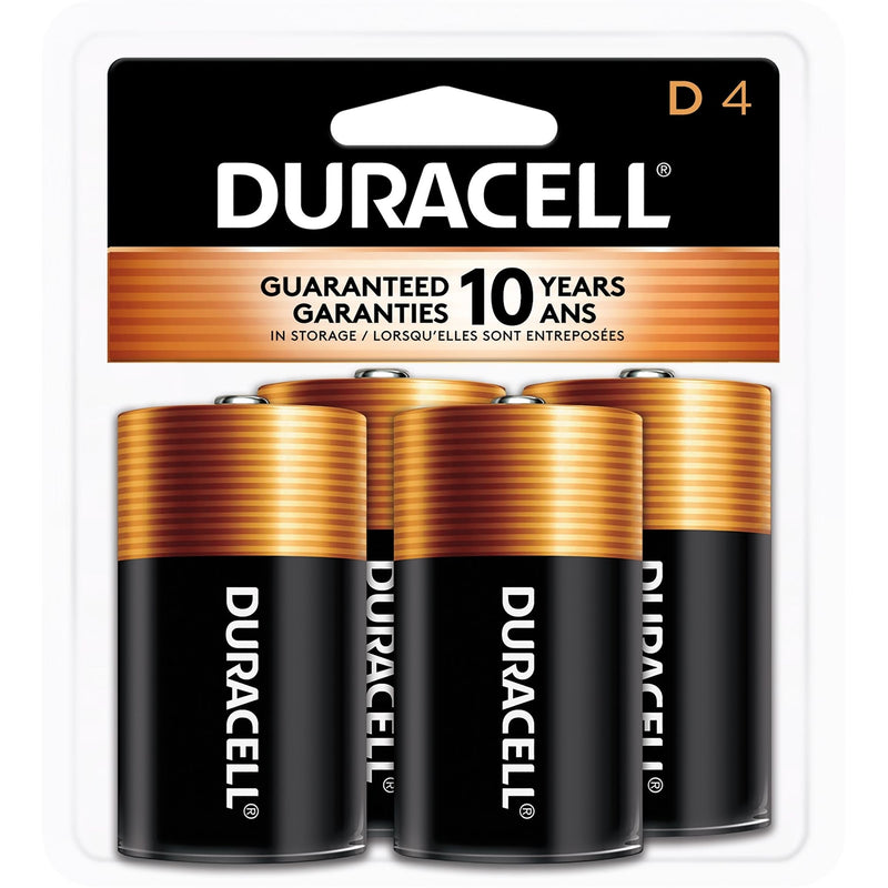 Duracell Coppertop D Alkaline Batteries, All Purpose, 4-pk F4