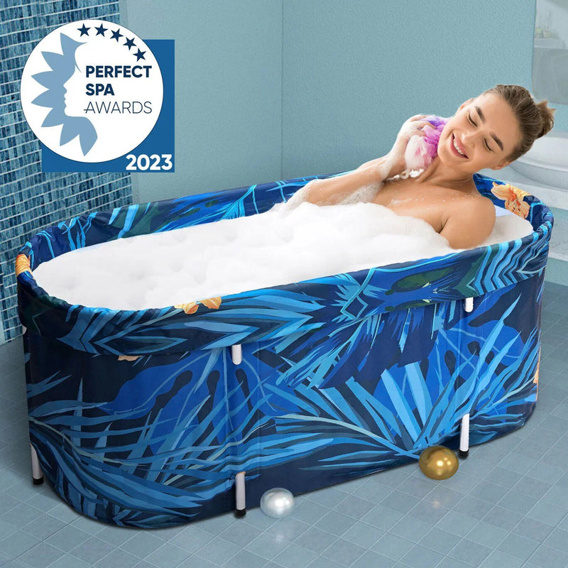 De-Stress 2023 Large Portable Folding Soaking Bathtub For Adults U6