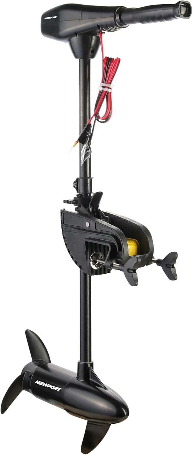 Series 46lb Thrust Saltwater Transom Mounted Trolling Electric Trolling Motor w/ LED Battery Indicator & 30" Shaft H8