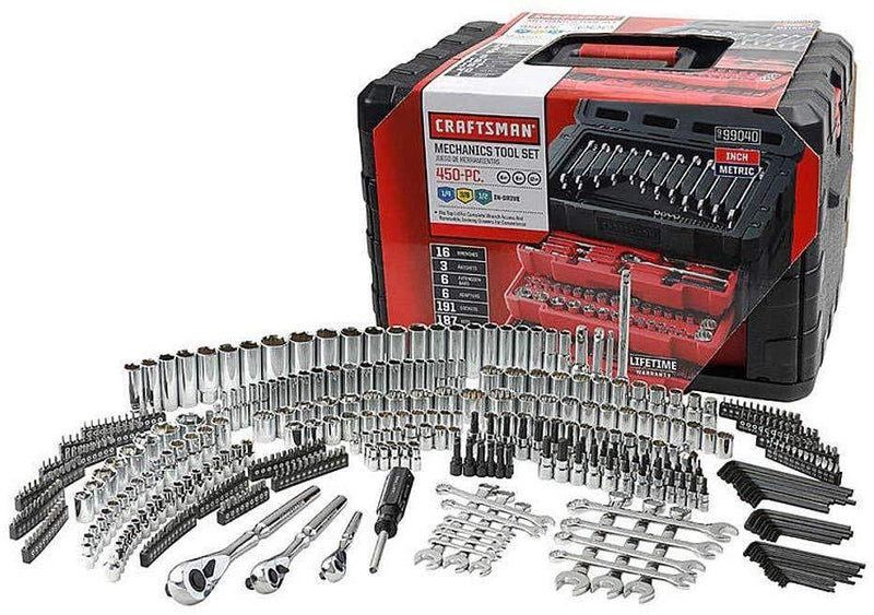 Craftsman 450-Piece Mechanics Set, Ratchet Socket Hand Wrench P5