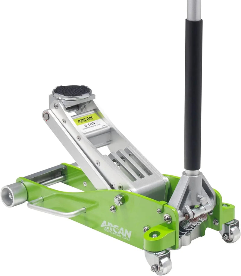 Tools 3-Ton Quick Rise Aluminum Floor Jack with Dual Pump Pistons & Reinforced Lifting Arm (A20018_A20019) N9