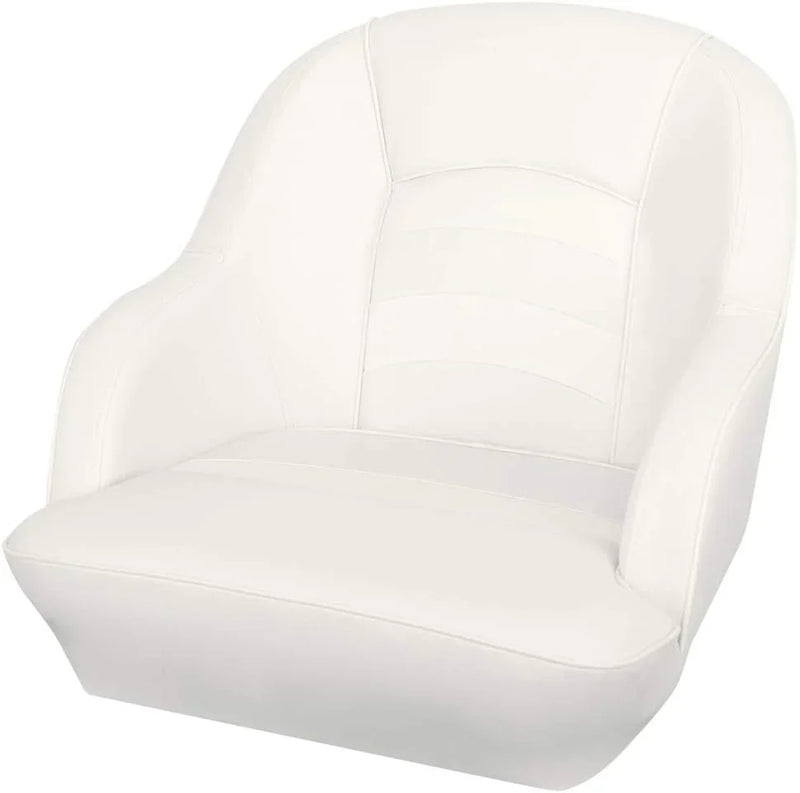 Bucket Pontoon Boat Seat (White/Blue) D9