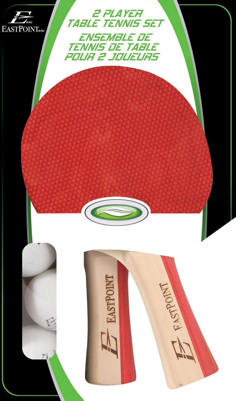 EastPoint 2-Player Table Tennis/Ping Pong Set with Paddles/Rackets & Balls, 5-pc O4