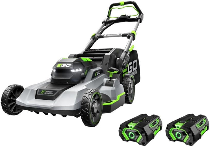 EGO Power 21-Inch 56V Self-Propelled Cordless Lawn Mower with 2x 4.0Ah Batteries & Rapid Charger, Black G2