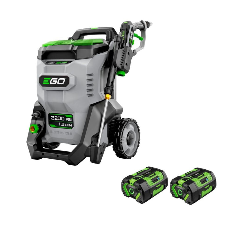 EGO HPW3204-2 POWER+ 3200 PSI Pressure Washer with 2 x 6.0Ah Batteries and 320W Charger I4