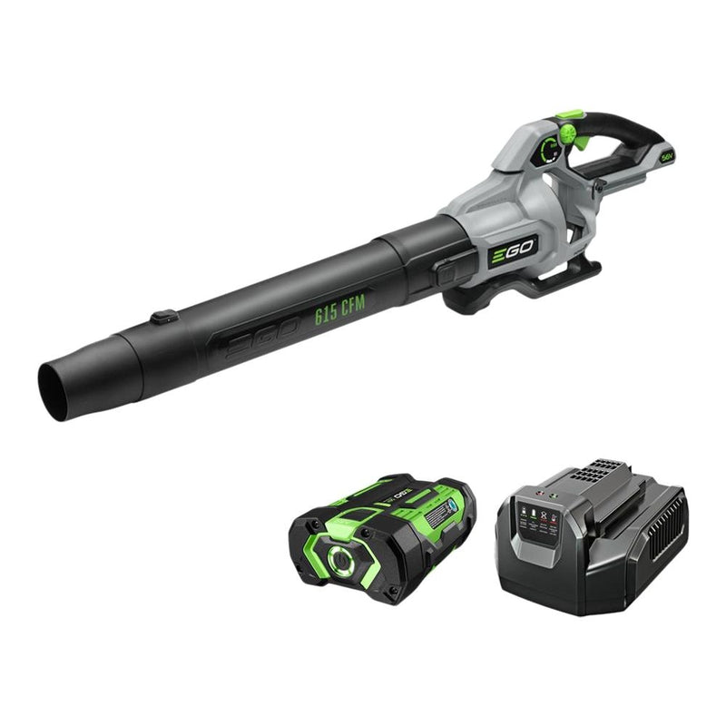 EGO POWER+ 56V Brushless Cordless 615 CFM Leaf Blower, Includes (1) 2.5Ah Battery and (1) 210W Standard Charger, LB6151 N3