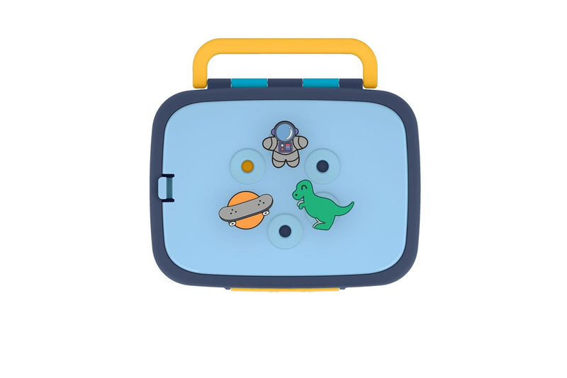 ello Benn Kids' Lunch Box with Quick Fill Lid, Assorted Colours, 3.6-Cups C7
