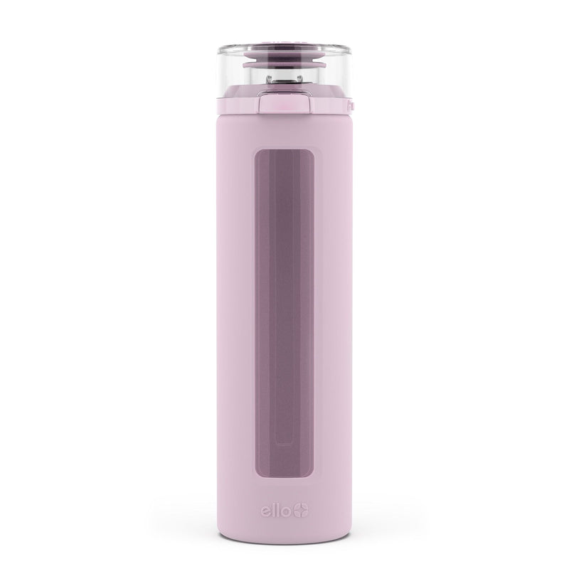Ello Clara Glass Water Bottle, 20-oz, Assorted Colours V9