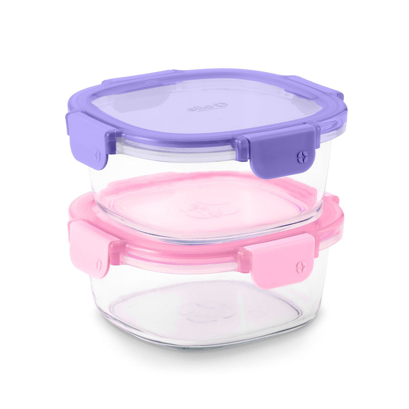 Ello Colour-lock RoundMeal Prep, 3.4 Cup, 2-pk Z3