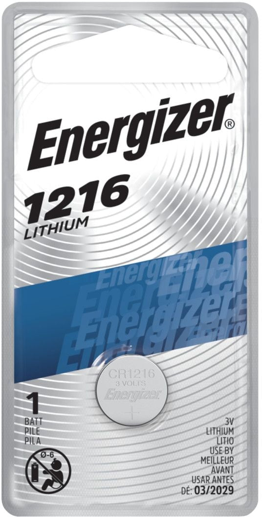 Energizer 1-pk CR1216 3V / 3 Volt Lithium Coin Cell Battery F7