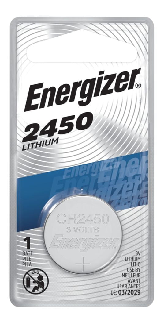 Energizer 1-pk CR2450 3V / 3 Volt Lithium Coin Cell Battery, Long Lasting, All Purpose Y8