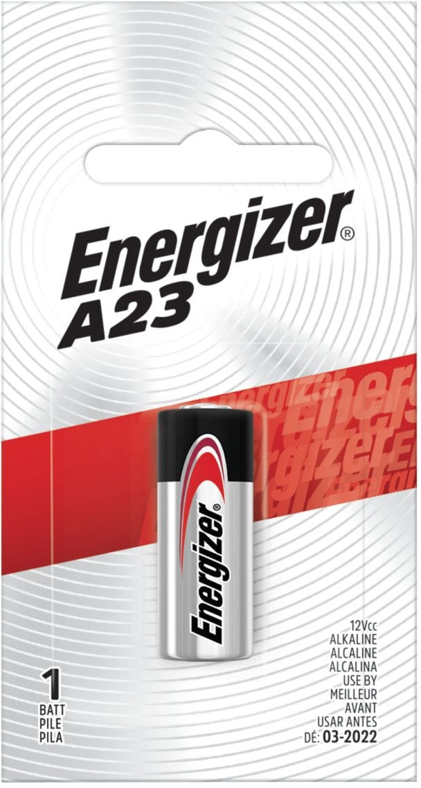 Energizer 12V / 12 Volt Alkaline A23 Battery, Long Lasting, All Purpose, 1-pk F6