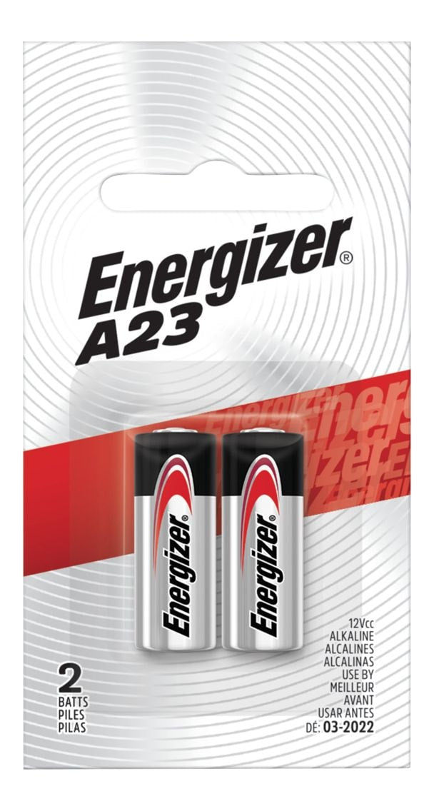 Energizer 2-pk A23 12V / 12 Volt Alkaline Batteries, Long Lasting, All Purpose Y9