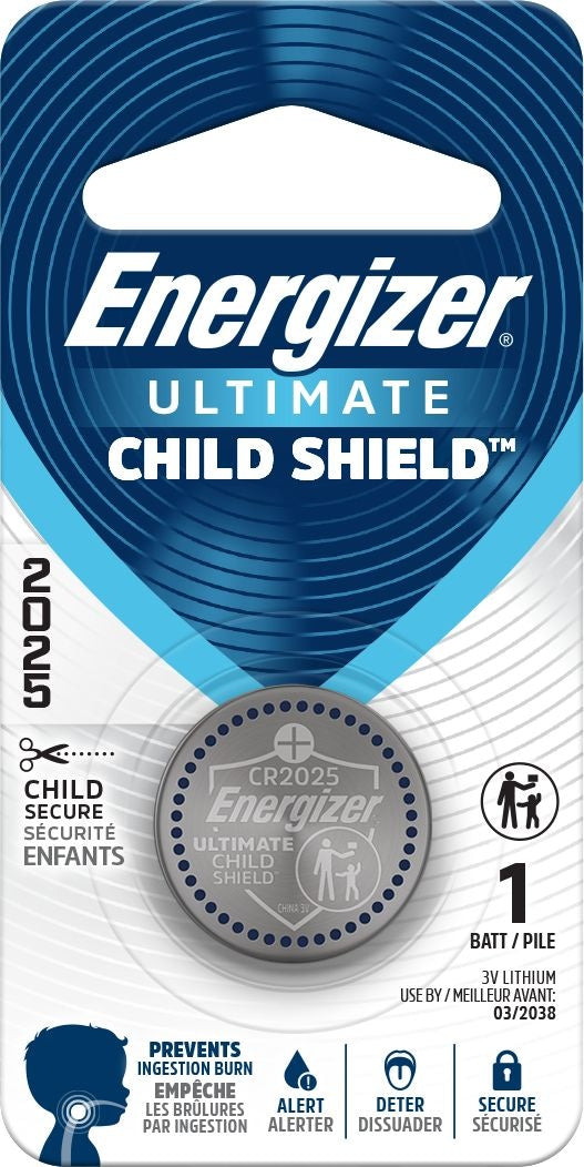 Energizer 2025 Child Shield Lithium Battery I1