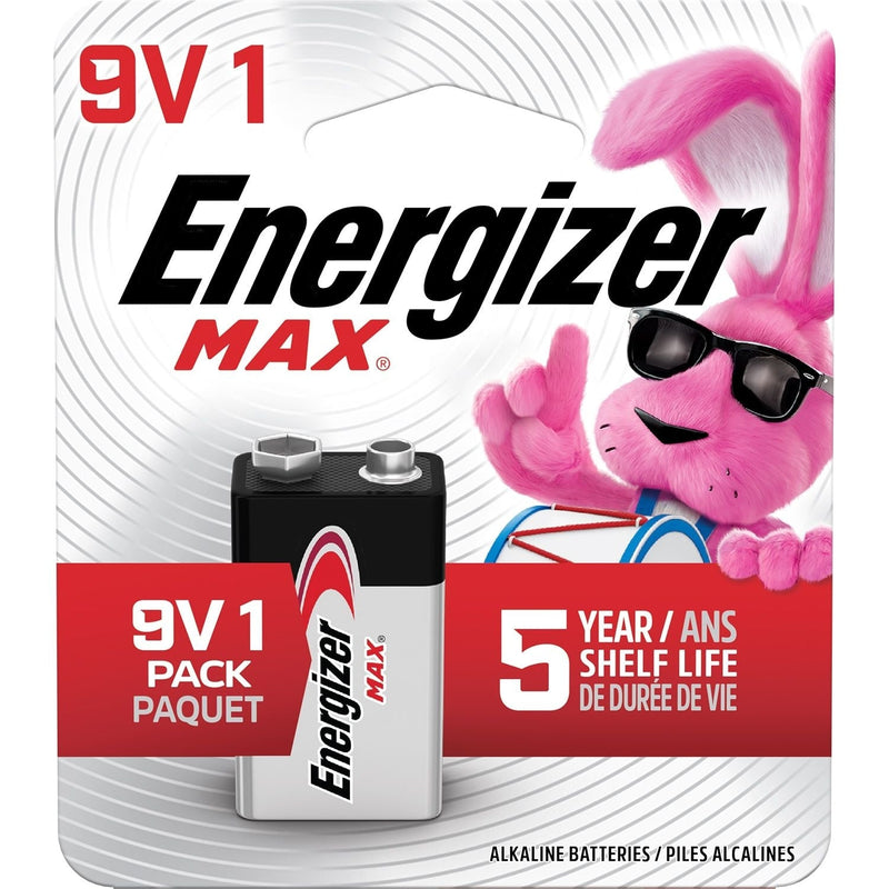 Energizer Max 1-pk 9V / 9 Volt Alkaline Battery, Long Lasting, All Purpose Z4