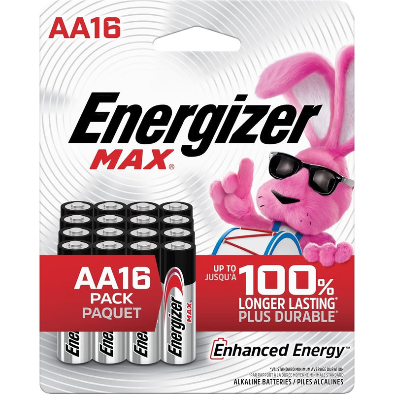 Energizer Max 16-pk AA Alkaline Batteries, Long Lasting, All Purpose I1