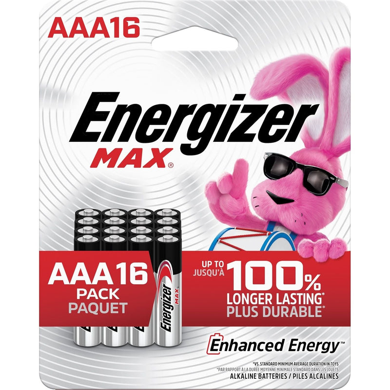 Energizer MAX AAA Alkaline Batteries, Long Lasting, All Purpose, 16-pk W7