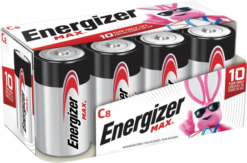 Energizer Max C Batteries, Long Lasting, All Purpose, Alkaline, 8-pk M9