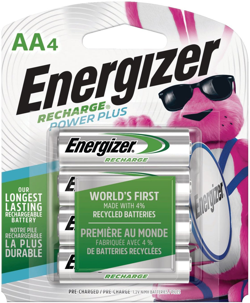 Energizer NH15BP-4 AA 2300 mAh NiMH Rechargeable Batteries, Pre-Charged, All Purpose, 4-pk R3