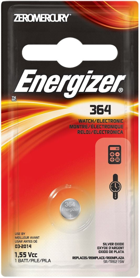 Energizer Silver Oxide 1-pk 365/363 SR621SW 1.5V / 1.5 Volt Button Cell Watch Battery G6