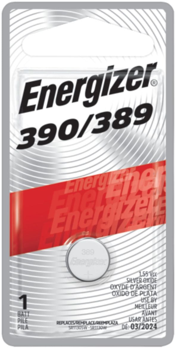 Energizer Silver Oxide 1-pk 390/389 LR1130 AG10 1.5V / 1.5 Volt Button Cell Battery Q9