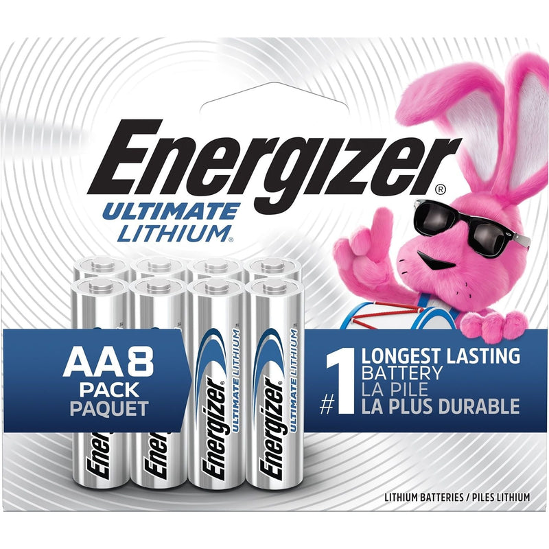 Energizer Ultimate AA Lithium Batteries, Long Lasting, All Purpose, 8-pk Y4