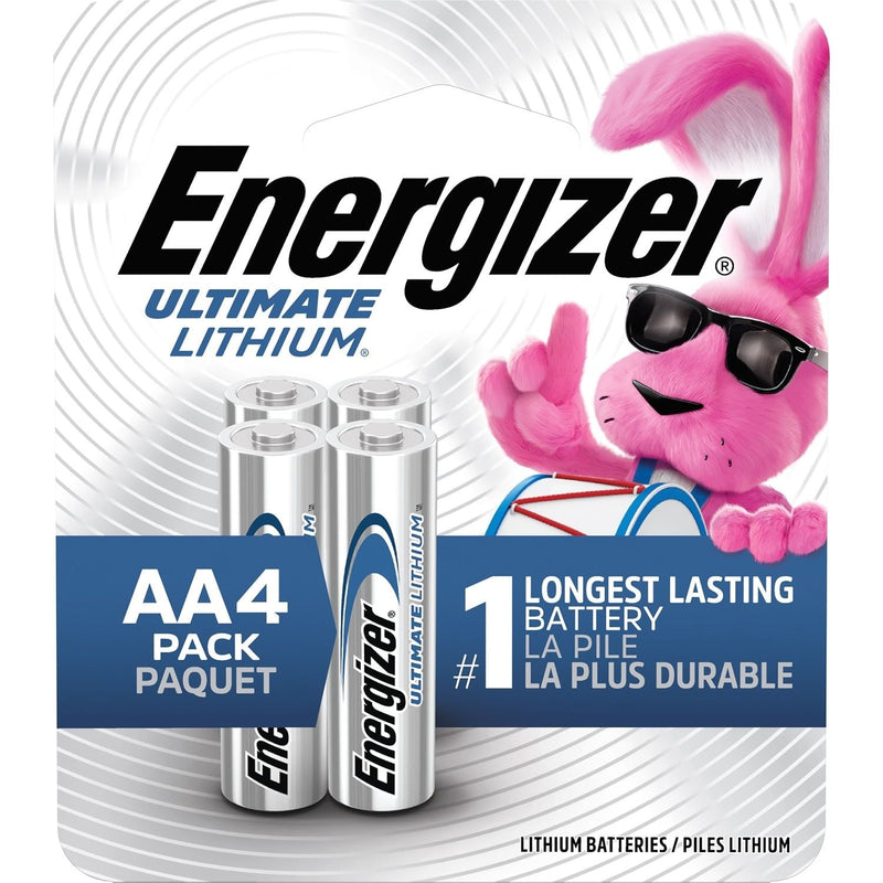 Energizer Ultimate Lithium AA Batteries, Long Lasting, All Purpose, 4-pk V7